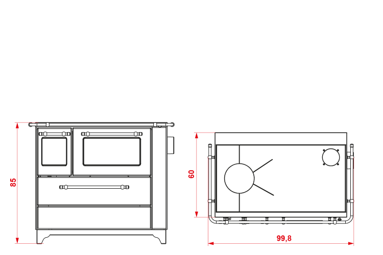 Palazzetti Cucina Alba 4,5 KW