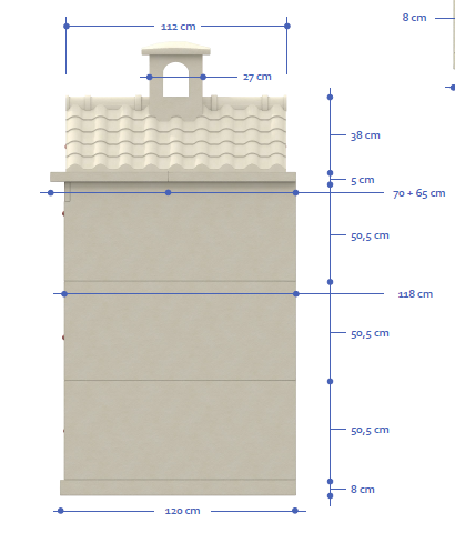 Forno rivestito mod. Stoccolma